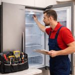 Ankara Vestel buzdolabı servisi teknisyeninin bakım yaptığı buzdolabı