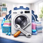 Ankara Vestel çamaşır makinesi servisi için gerçekçi tamir ve bakım görseli