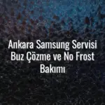Ankara Samsung Servisi Buz Çözme ve No Frost Bakımı - ankara samsung servisi no frost bakımı